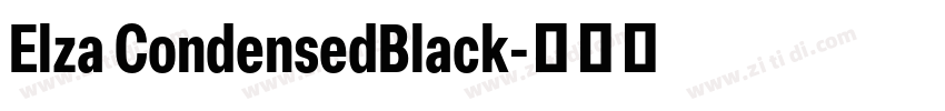 Elza CondensedBlack字体转换 Elza CondensedBlack字体转换